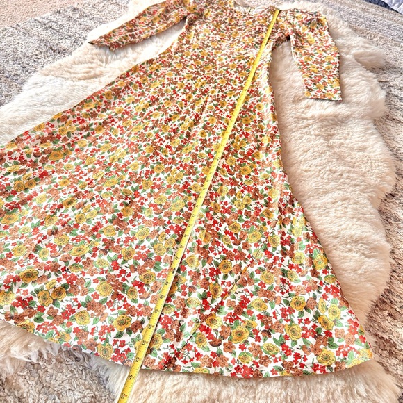 ✨Last Chance💋🌼🌹DÔEN ‘Vittoria’ Silk Jennifer Spring Maxi Dress XS✨ - Picture 12 of 15